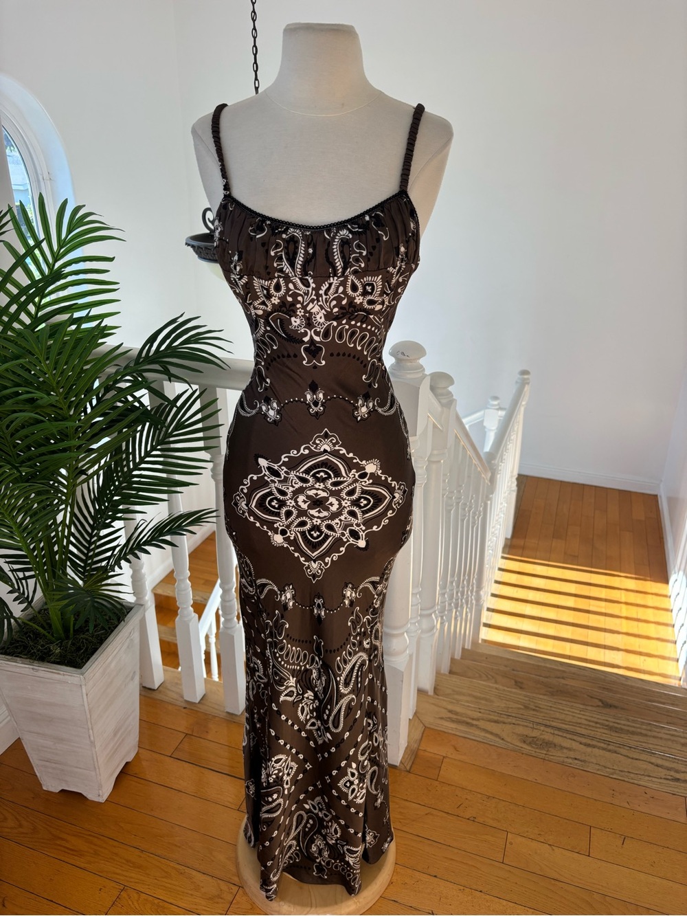 Sandro Bandana Print Midi Dress, US Size: 0 - Picture 6 of 16